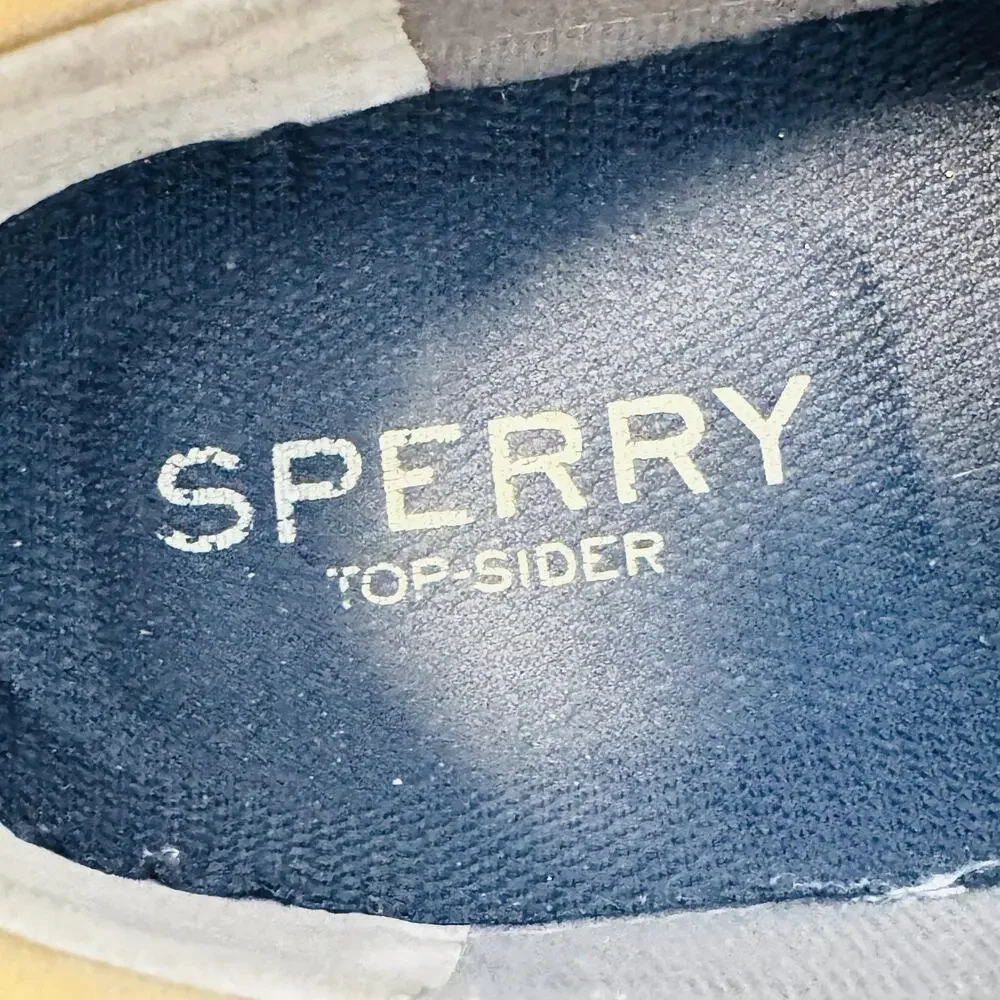 Sperry Shoes Mens 10 Brown Leather Top Sider Boat Mesh 2 Eye Deck Casual Classic - Picture 10 of 12